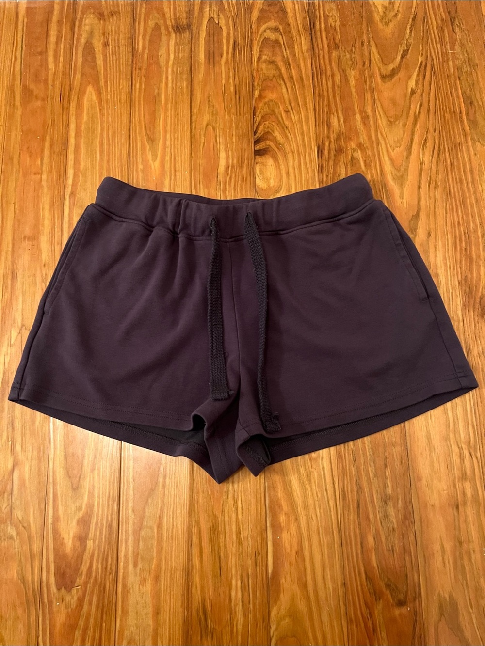 AS Revival Women’s Dark Gray Adjustable Waistband Athletic Shorts Size S